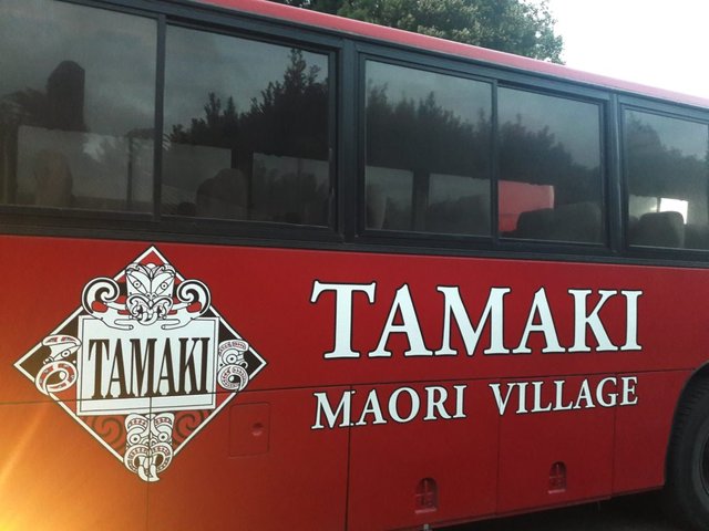 Our Tamaki Maori coach that took us to the village