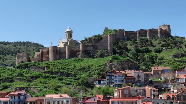 Narikala Fortress view from Cable-Car 