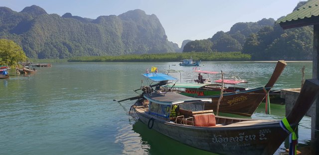 Ao Thalane pier - departure point for the day trip from Krabi to Hong island and James Bond island