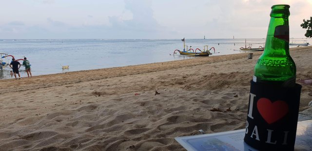 Have a nice meal and a chilled beer by the beachside at Warung Pantai Indah