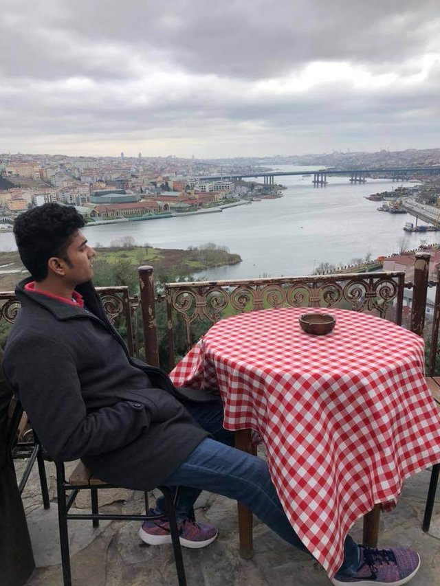 Sitting and admiring the Golden Horn and soaking in the Bosphorus views from the cafe is a therapeutic experience