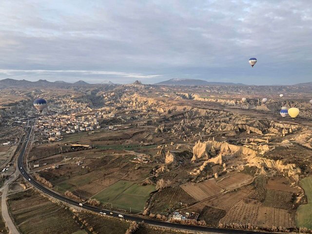 Magnificent view of the Cappadocian geography