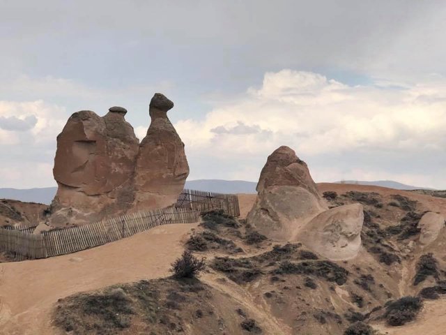 A snail shaped rock at the Devrent Valley