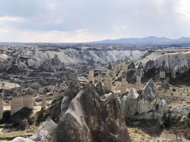 A spectacular view of the Love Valley rock formations