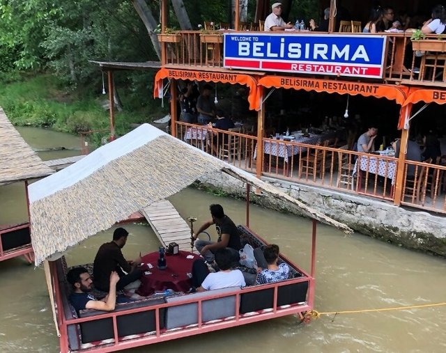 Lunch at the Belisirma restaurant is an enjoyable experience at the end of the hike