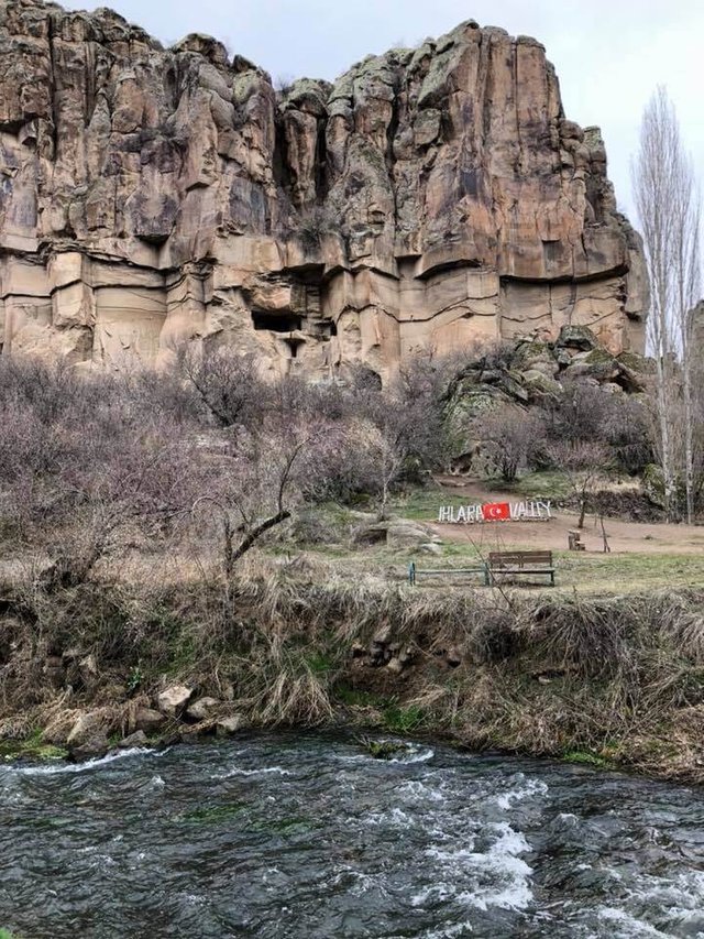 Melendiz river flows through the Ihlara valley and gives it a calming appearance