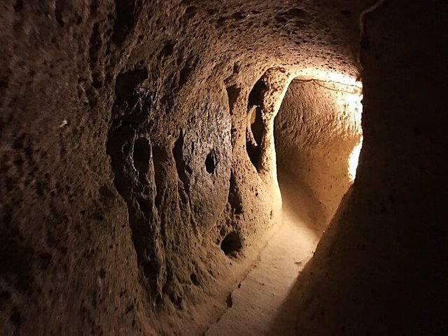 The Kaymakli underground city was first opened to tourists in 1964