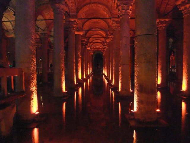 Interiors of the Basilica Cistern