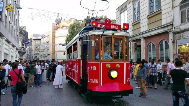 You have to sit in the tram and experience the vibe of Taksim Square