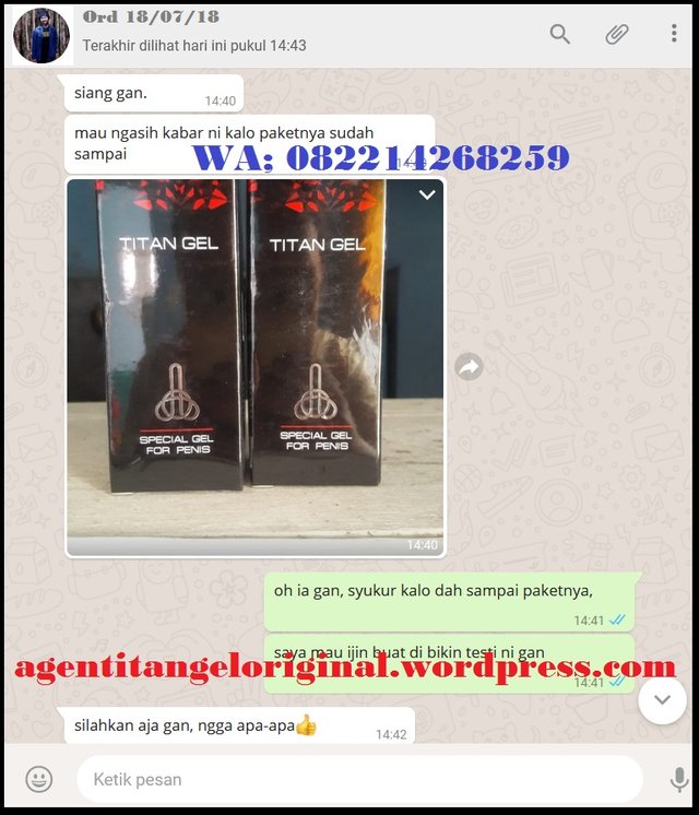 barang sampai titan gel rusia