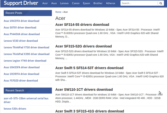 acer download, acer support ,download driver laptop acer