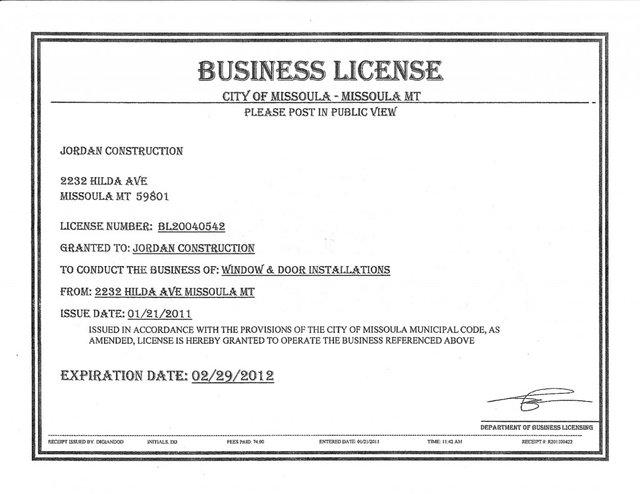 business license