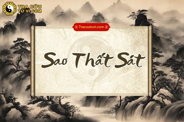 Sao Thất Sát là một sát tinh, chủ cô độc, quả cảm, cương nghị, ưa mạo hiểm, có khí chất lãnh tụ