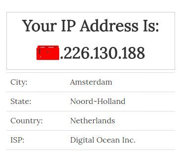 VPN lokasyon ve IP adres testi