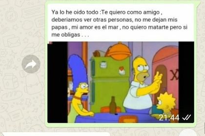 Rompe Con Su Novio En Whatsapp Con Memes De Los Simpson Steemit