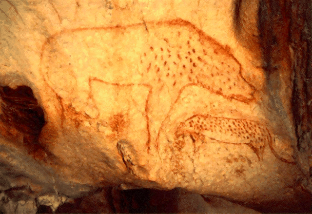 20,000 Year Old Cave Paintings Hyena.png