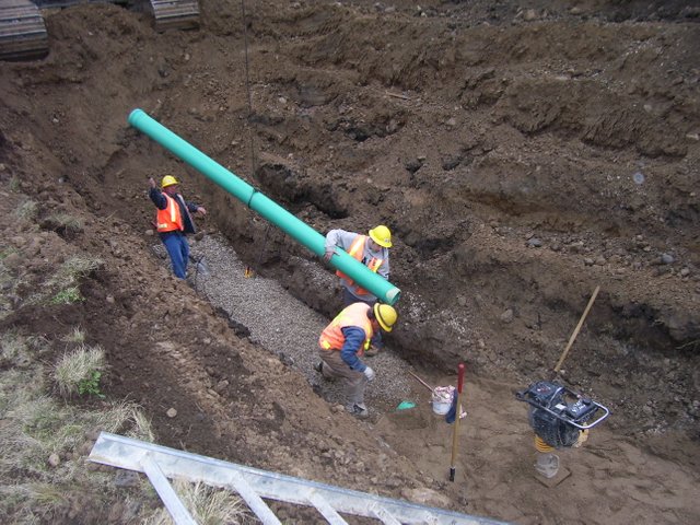 modern sewer pipe