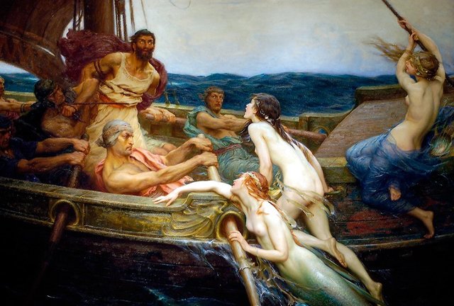 Ulysses and the Sirens by H.J. Draper