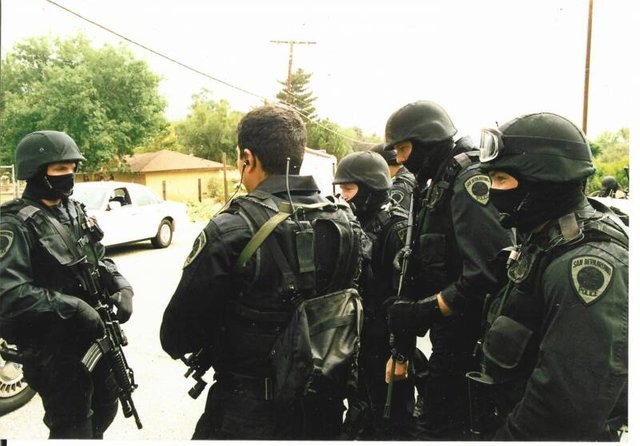 San Bernardino police swat team