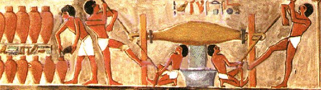 Malowidło z grobowca egpskiego, Teby 15 w. p.n.e.