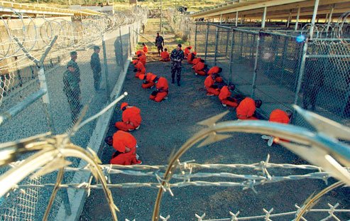 Guantanamo captives in January 2002