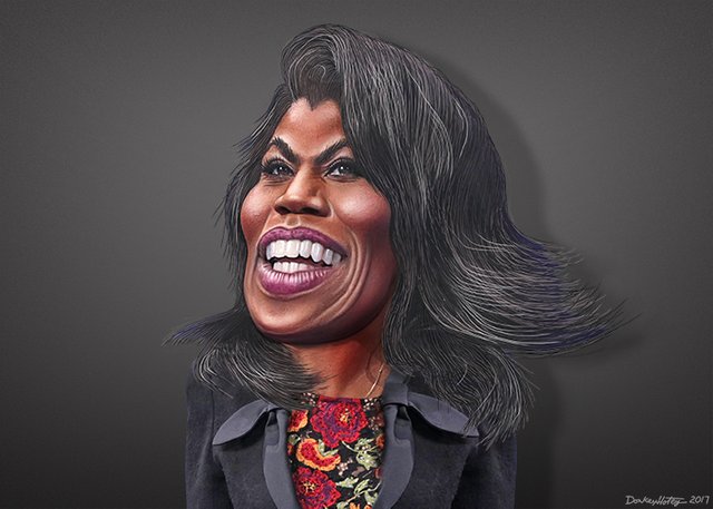 Omarosa Manigault - Caricature (24514517627)