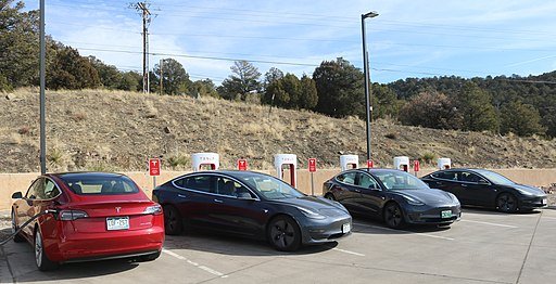 Tesla charging station in Trinidad, Colorado. Photo by Jeffrey Beall. Creative Commons Attribution 4.0 International license.