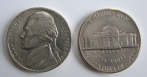 Usa one nickel 1984