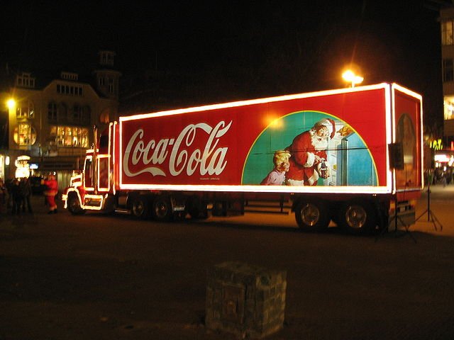 a Coca Cola truck