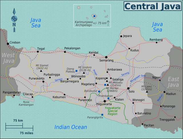 Central Java Region map