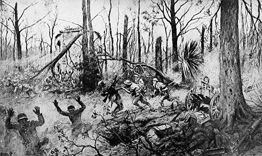 Collier's 1921 World War - Marines in Belleau Wood by Georges Scott