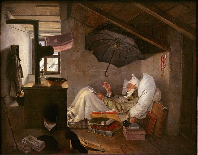 https://upload.wikimedia.org/wikipedia/commons/thumb/8/85/Carl_Spitzweg_-_Der_arme_Poet_%28Neue_Pinakothek%29.jpg/767px-Carl_Spitzweg_-_Der_arme_Poet_%28Neue_Pinakothek%29.jpg