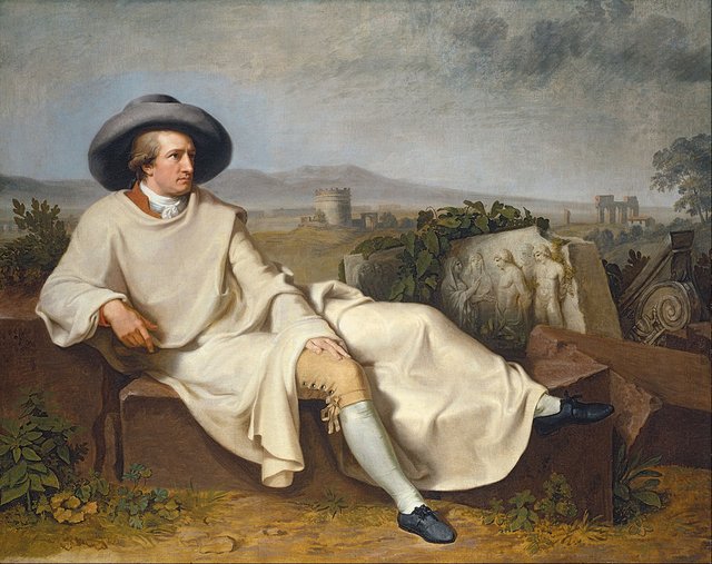 Image of Johann Wolfgang von Goethe, German artist known for his works of poetry, drama, prose, philosophy, visual arts, and science.