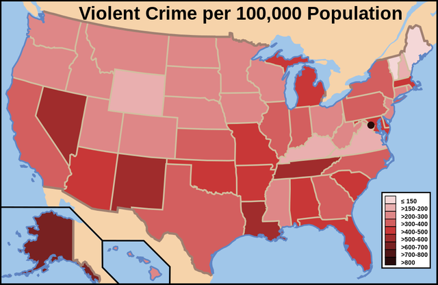 Top 100 zipcodes in violent crime index of the US mostly vote Democrat