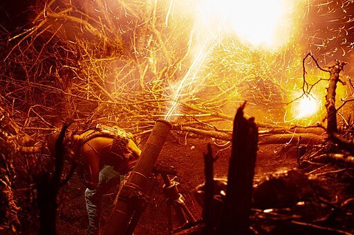 Ukrainian mortar team fighting in Zaporizhzhia Oblast. Photo by National Guard of Ukraine. Creative Commons Attribution 4.0 International license.
