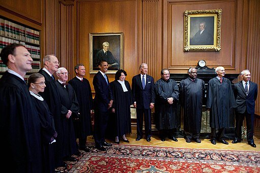 Barack Obama and Vice President Joe Biden meet with Supreme Court Justices