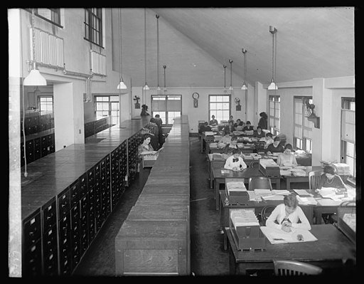 The Internal Revue Service before "customer service improvements." Public domain.