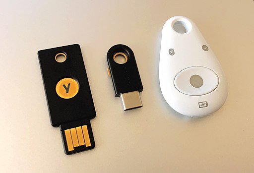 U2F Hardware Authentication Security Keys. Photo by Tony Webster. Creative Commons Attribution 2.0 Generic license.