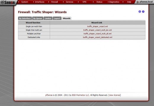 Traffic Shaper Wizard