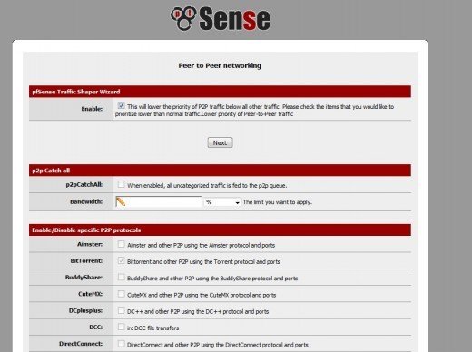 Peer to Peer Network Settings