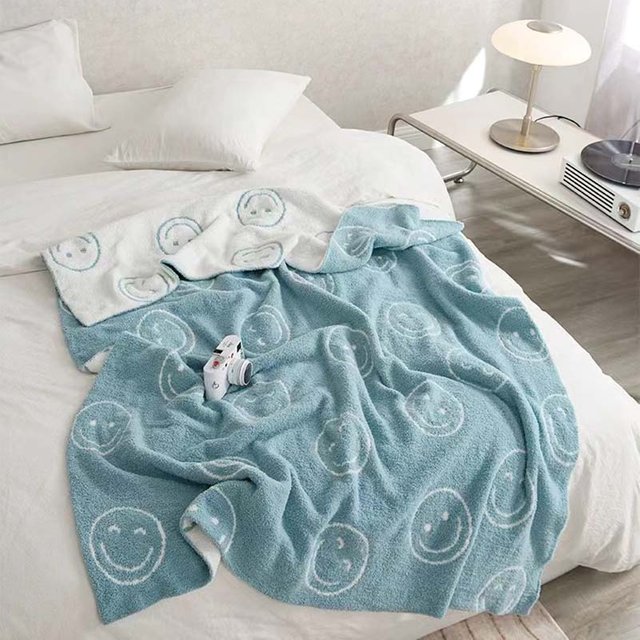 smiley face blanket