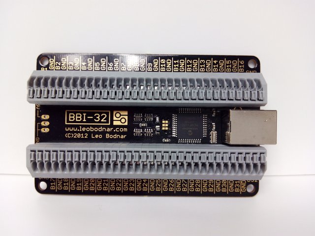 BBI-32 Button Box Interface - No Connectors : Leo Bodnar Electronics