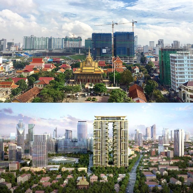 Cambodia development construction Sky Villa