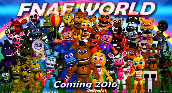 I 100% fnaf world :D