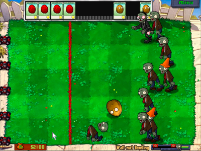 Image result for Plants vs. Zombies walnut bowling