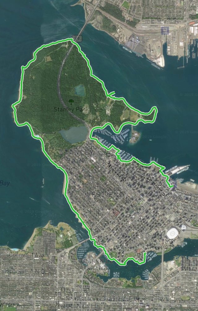 16.25km Vancouver hike
