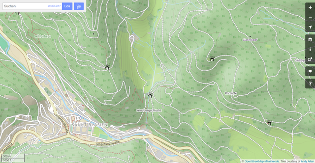 OpenStreetMap topography image