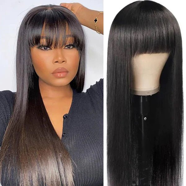 Wear a straight wig