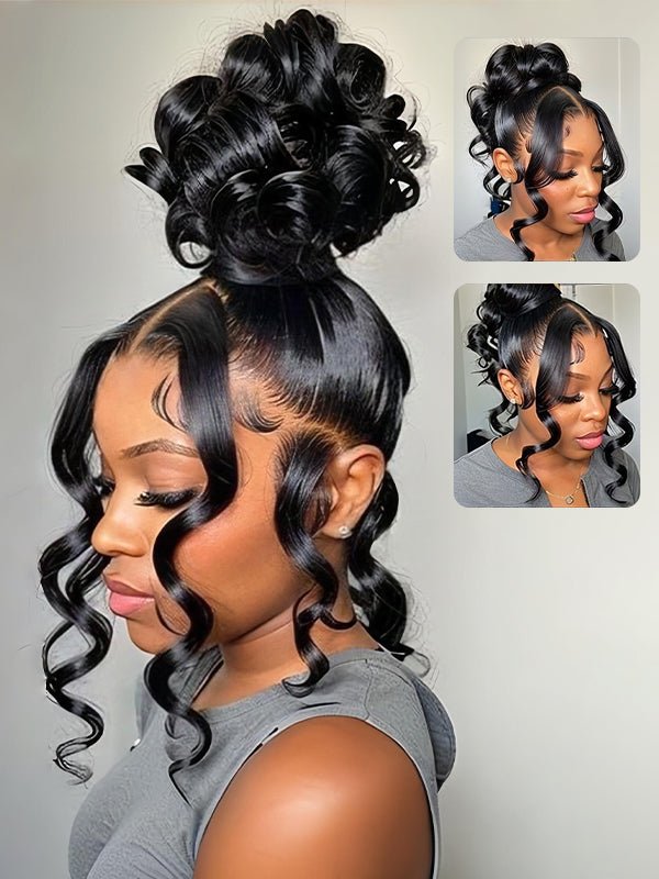 Sophisticated airy updo