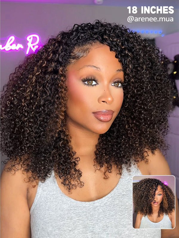 highlight half wig human hair